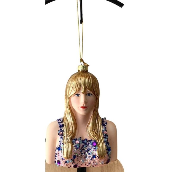 Taylor Ornament By Cody Foster Sequin Dress 4.5” High - Picture 3 of 6